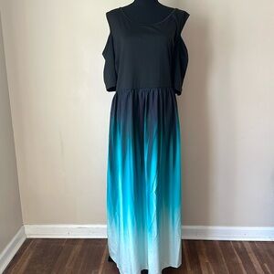 Cold shoulder maxi dress